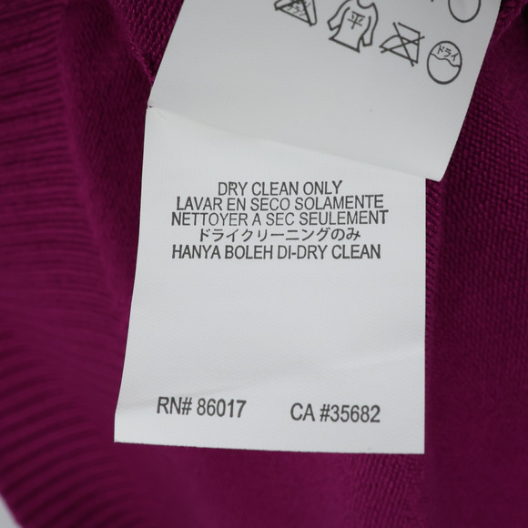 Bebe Sweater Womens XL Pink Sequins Stretch Knit Tunic V-neck Open Back New - Picture 11 of 16